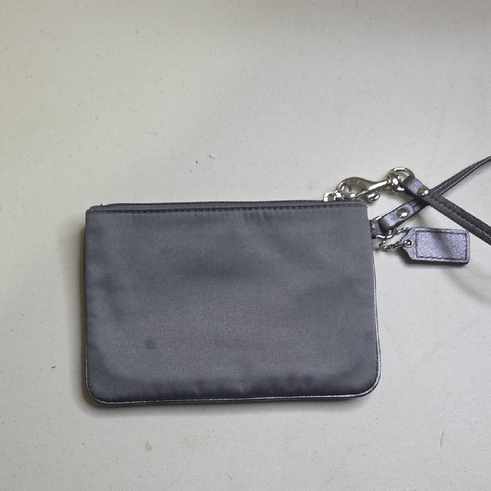 Coach Gray Wristlet with Sequin Accents - Picture 7 of 7